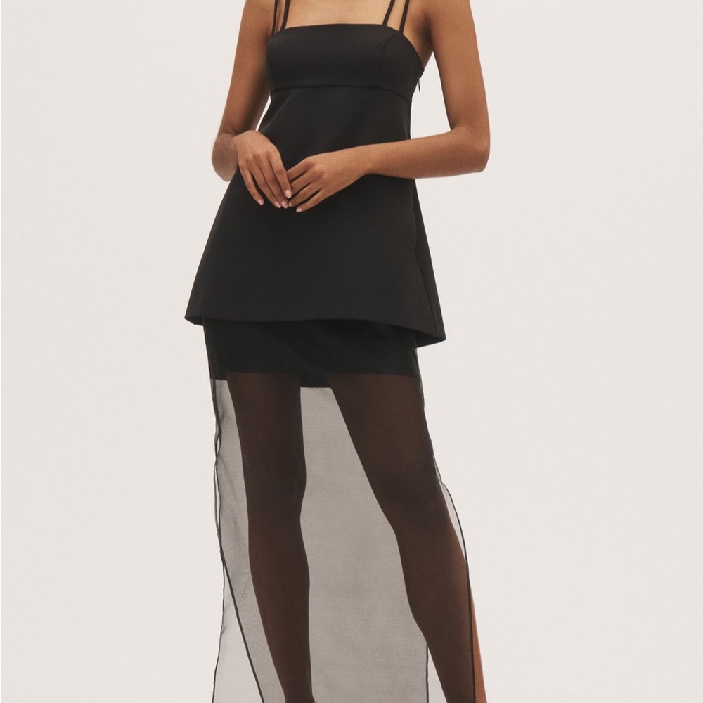 BHLDN Chic Black Dress with Straps